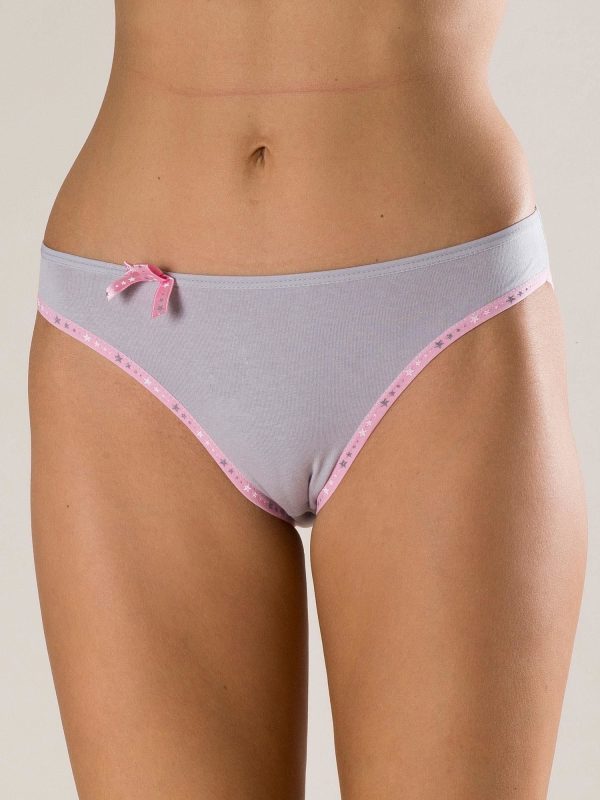 Wholesale Grey Cotton Women's Panties