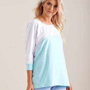 Wholesale Light blue oversized blouse