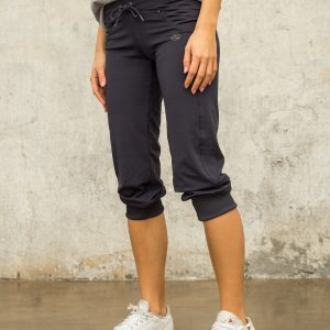 Wholesale Graphite capri pants with applique