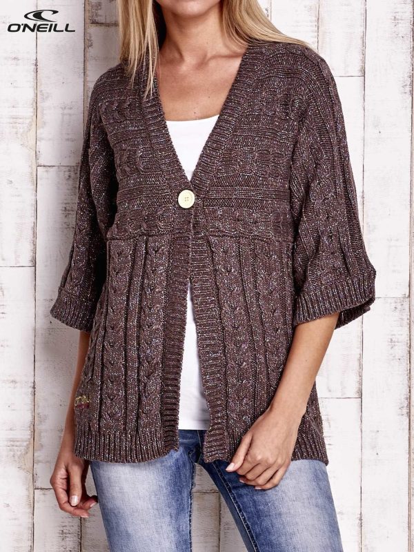 Wholesale O'NEILL Brown melange knitted sweater