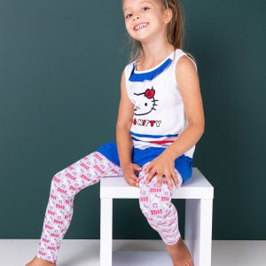 Wholesale Light gray leggings for girl HELLO KITTY