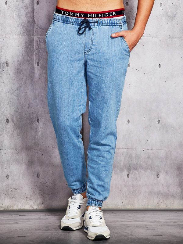 Wholesale Blue jeans trousers for men with welts