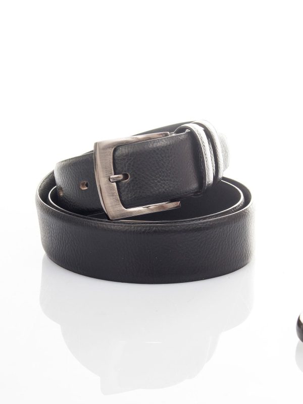 Wholesale Men's Black Leather Strap With Buckle