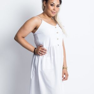 Wholesale Delightful Plus Size White Dress