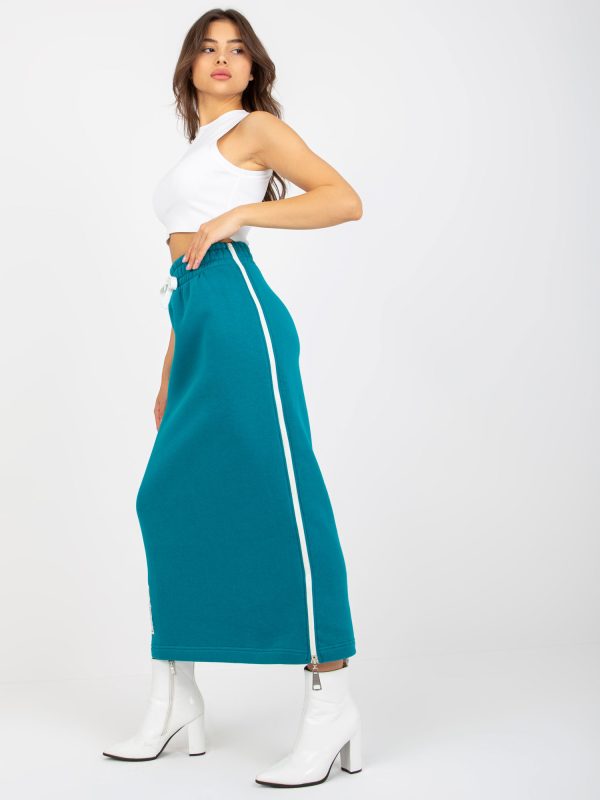 Wholesale Sea Midi High Waist Tracksuit Skirt