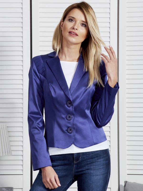 Wholesale Navy blue jacket with tabs