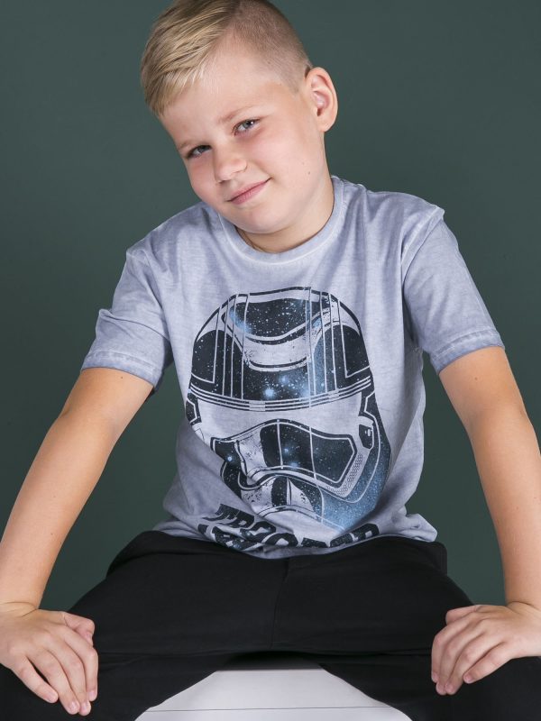 Wholesale Blue T-shirt for boy STAR WARS