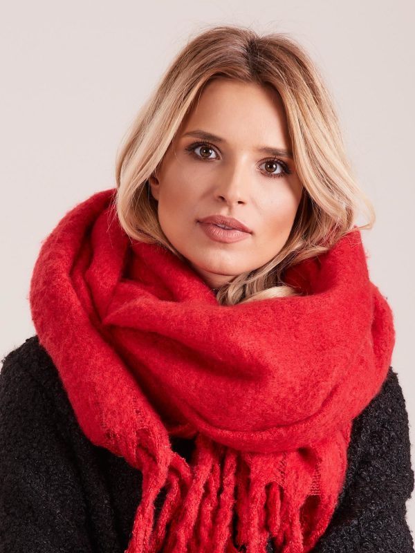 Wholesale Red knitted scarf