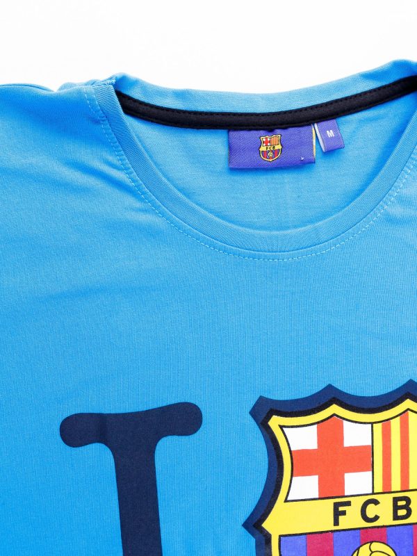 Wholesale FC BARCELONA men's blue t-shirt