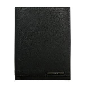 Wholesale Black Vertical Leather Men Wallet