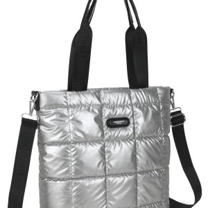 Wholesale Silver capacious shopper bag LUIGISANTO