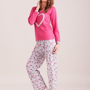 Wholesale Pink Patterned Women's Pyjamas