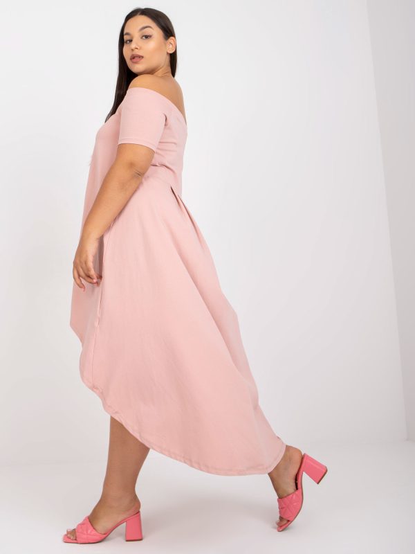 Wholesale Dirty Pink Plus Size Spanish Dress in Cotton