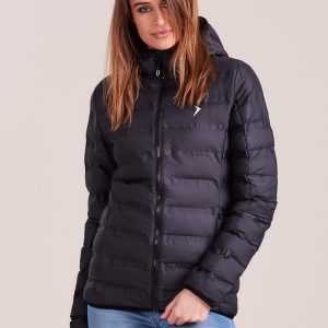 Wholesale Outhorn Black Hooded Down Jacket