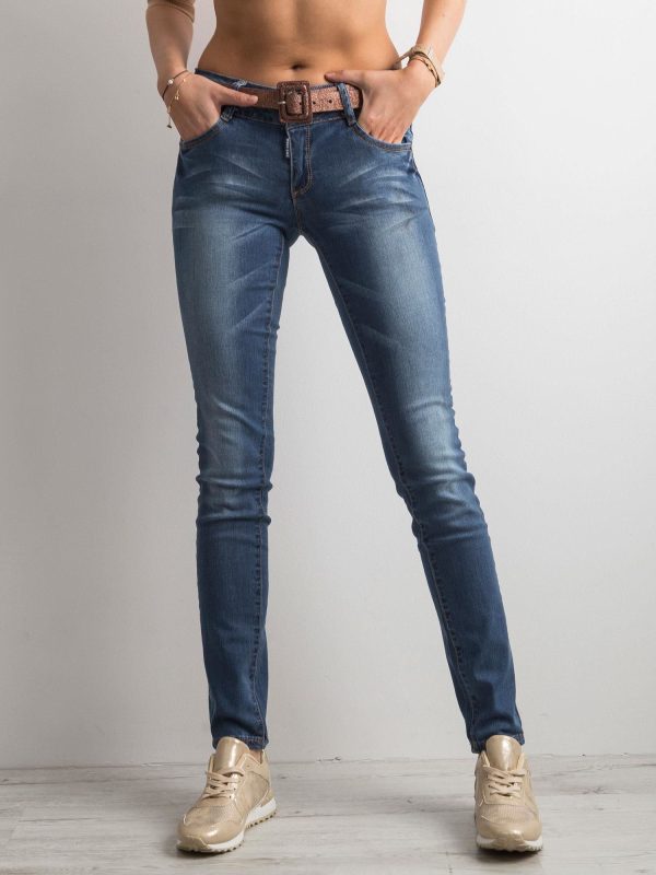 Wholesale Blue denim pants