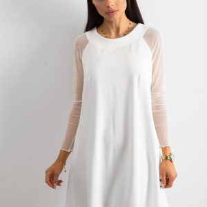 Wholesale White dress with tie on the back