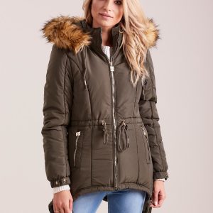 Wholesale Khaki women's jacket for winter