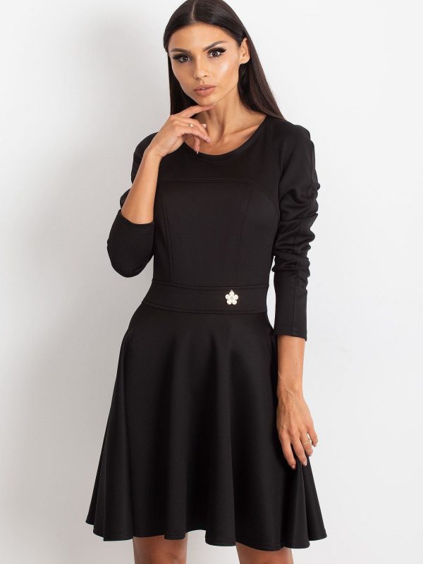 Wholesale Black flared dress