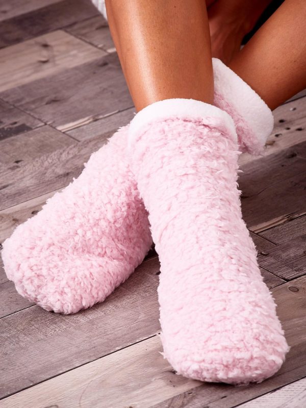 Wholesale Light pink winter socks