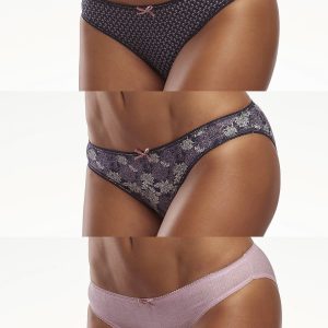 Wholesale Women's Panties with Delicate Print 3-Pack