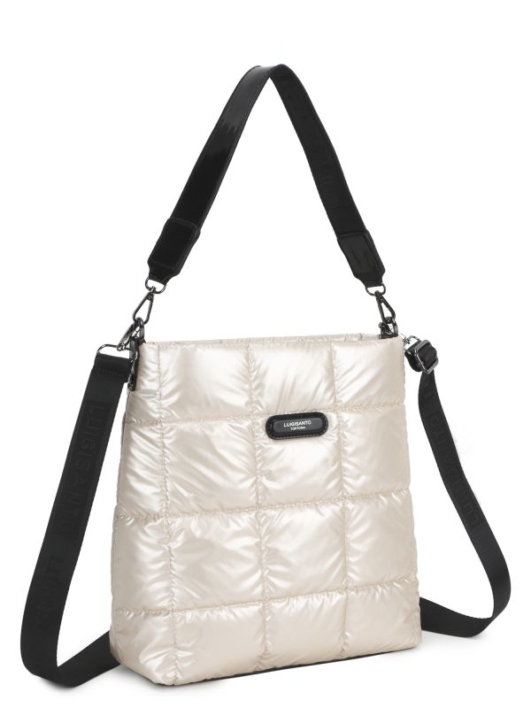 Wholesale Beige shoulder bag with quilting LUIGISANTO