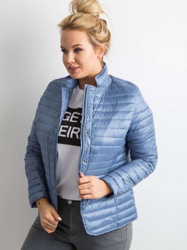 Wholesale Blue Plus Size Transition Jacket