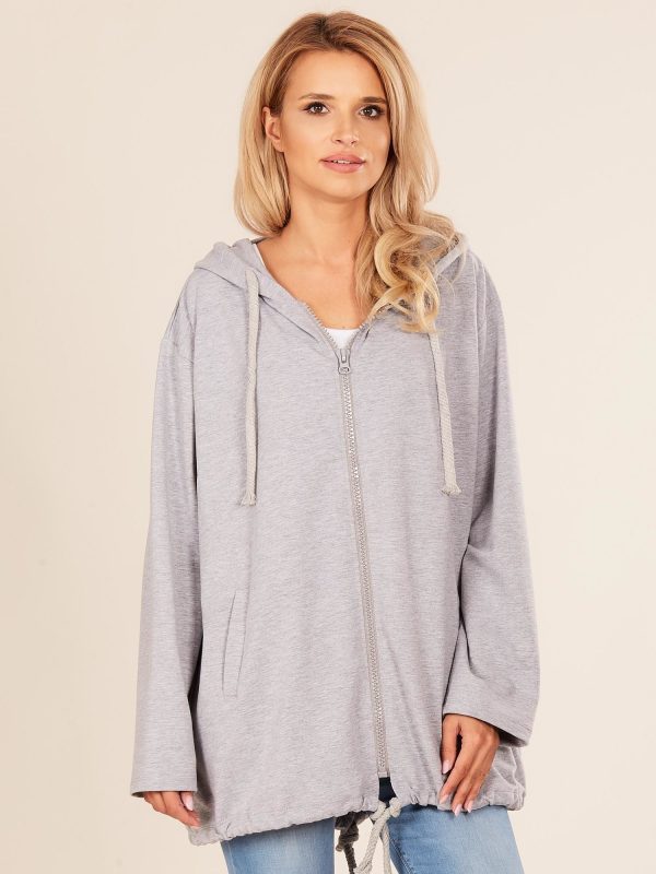 Wholesale Grey oversized sweatshirt