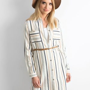 Wholesale Beige-brown striped schmizjerka