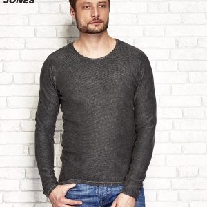 Wholesale Dark Brown Decatized Men's Sweater