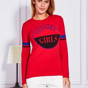 Wholesale VICTOIRE GIRLS red blouse