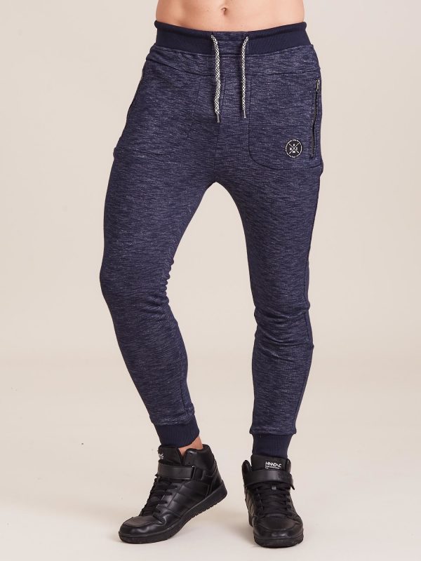 Wholesale Dark blue sweatpants for man