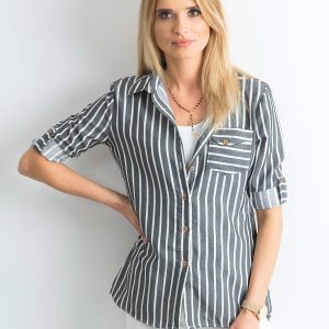 Wholesale Striped Graphite Shirt