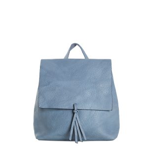 Wholesale Hellblauer Damen-Rucksack aus Oko-Leder