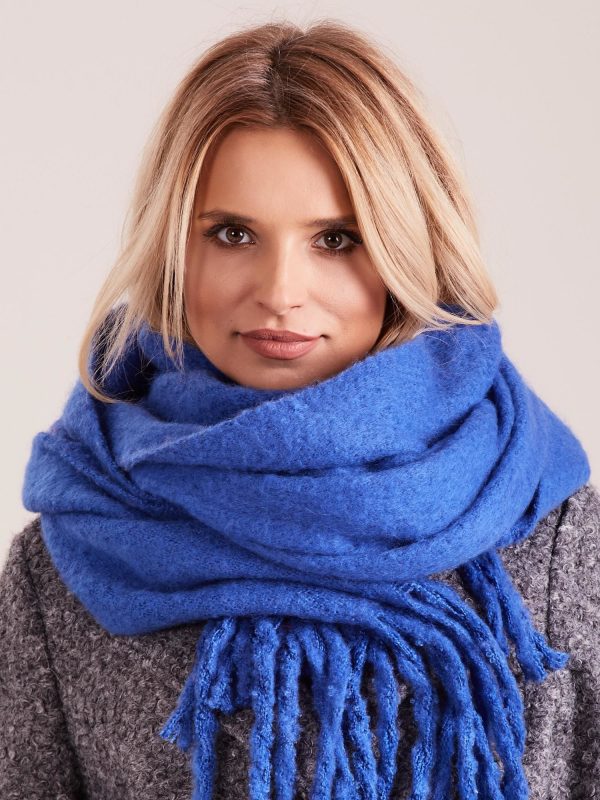 Wholesale Blue knitted scarf