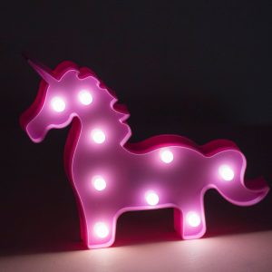 Wholesale Pink Unicorn Shaped LED Desk Light