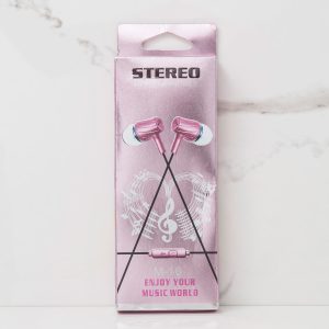 Wholesale Pink Universal In-Ear Headphones