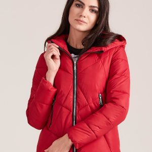 Wholesale Red short winter jacket