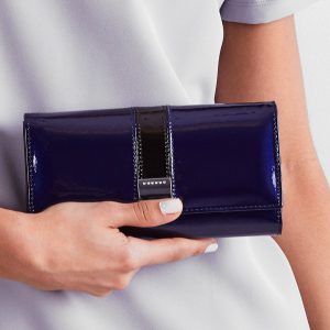 Wholesale Navy Patent Leather Wallet