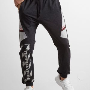 Wholesale Men's Graphite Tracksuits with Print