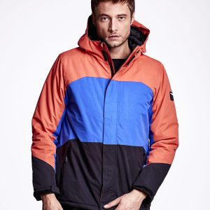 Wholesale Orange men's jacket with colorful modules FUNK N SOUL