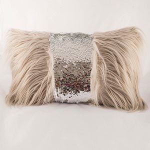 Wholesale Grey Sequin Pillow