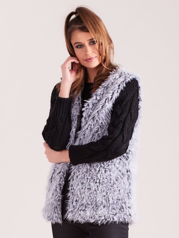 Wholesale Grey Fur Vest