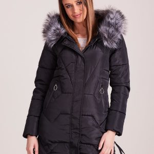 Wholesale Black quilted jacket for winter