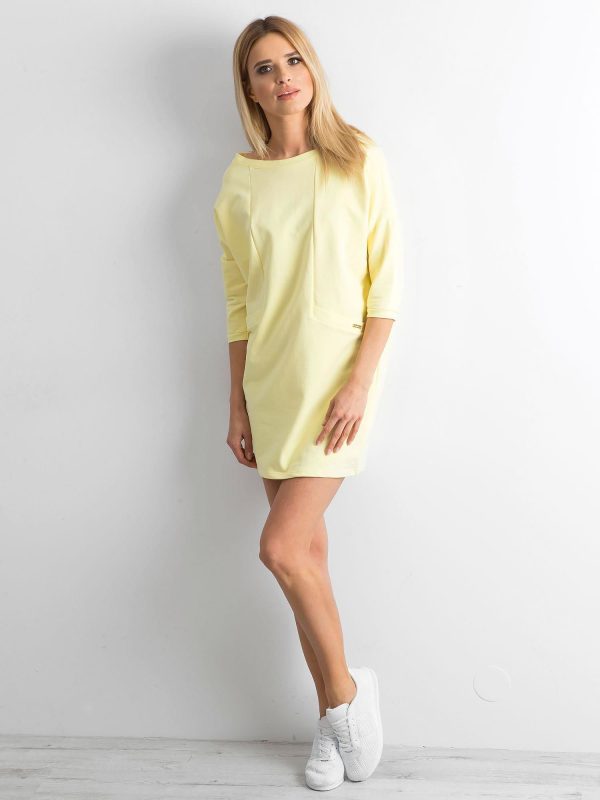 Wholesale Light Yellow Cotton Dress