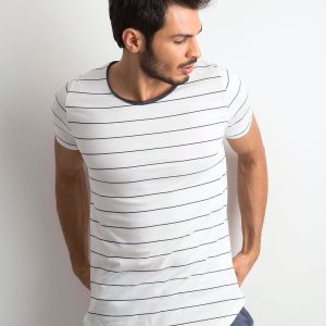 Wholesale Men's striped shirt ecru