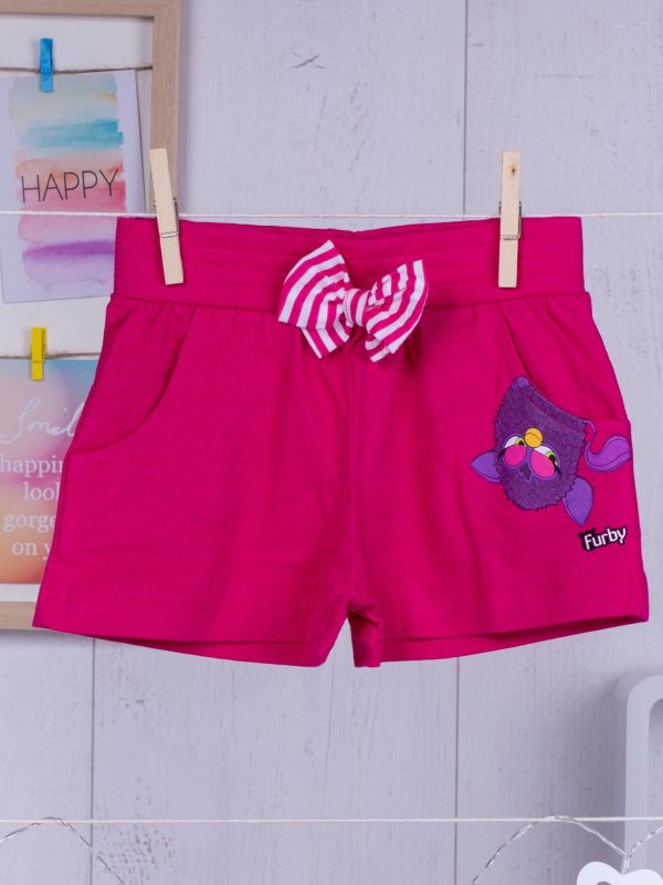 Wholesale FURBY Fuchsia shorts for girl