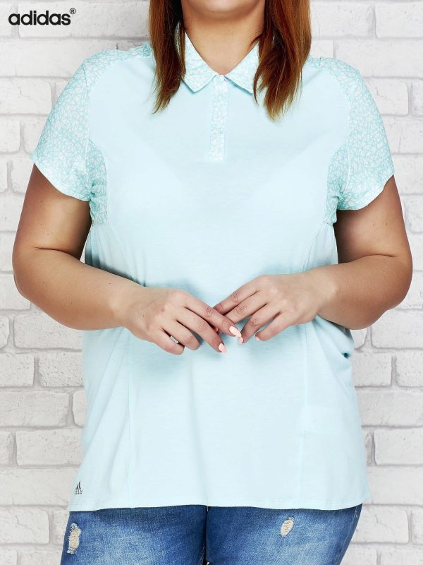 Wholesale ADIDAS Light turquoise Plus Size Polo Shirt