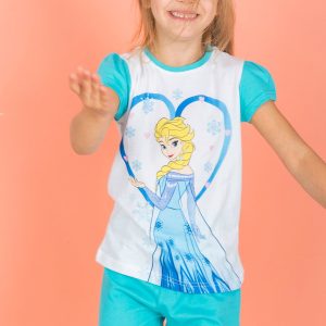 Wholesale Turquoise pajamas for girl FROZEN