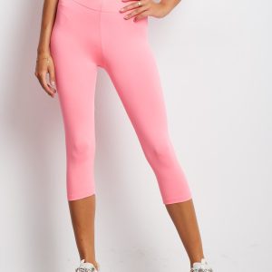 Wholesale Short Thin Sports Leggings Light Pink