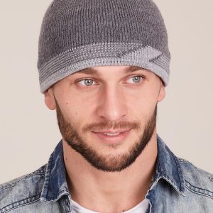 Wholesale Gray men's hat for winter